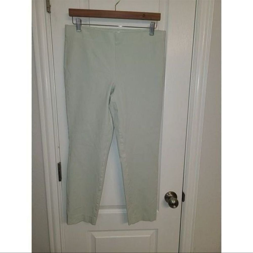 Ecru capri Light Green Pants